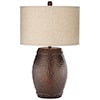 Pacific Coast Lighting Table Lamps Faux Metal Barrel- Emory Table Lamp