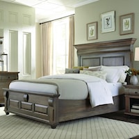 King Panel Bed with Low Footboard