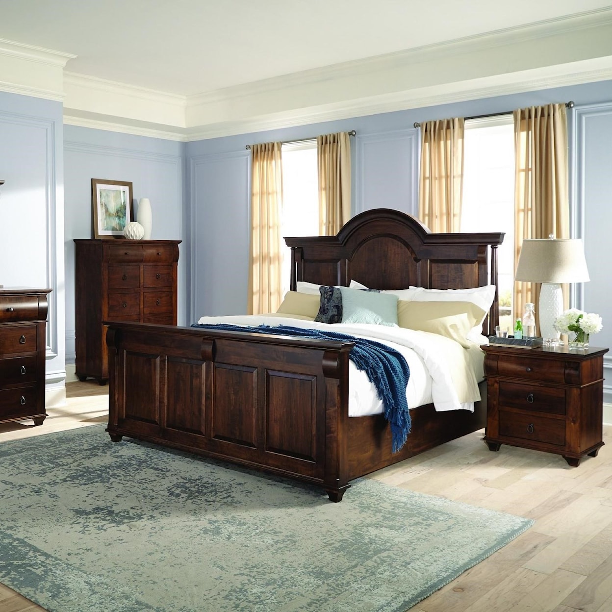 Mavin Bartletts Island Queen Arched Panel Bed