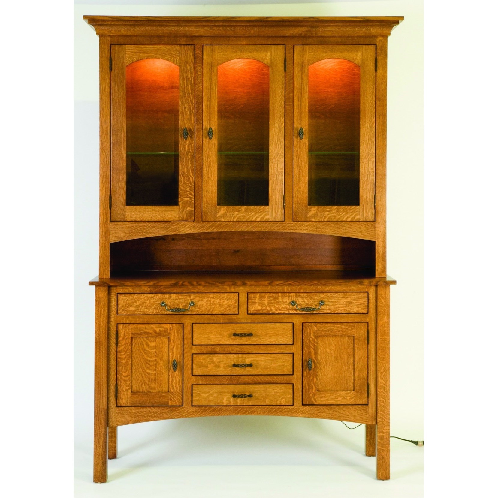 Mavin Highland HL-BUF+HUTCH Customizable Dining Buffet and Hutch ...