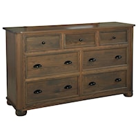 Transitional Dresser with Seven Drawers