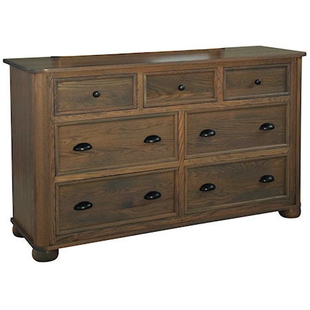 Transitional Dresser with Seven Drawers