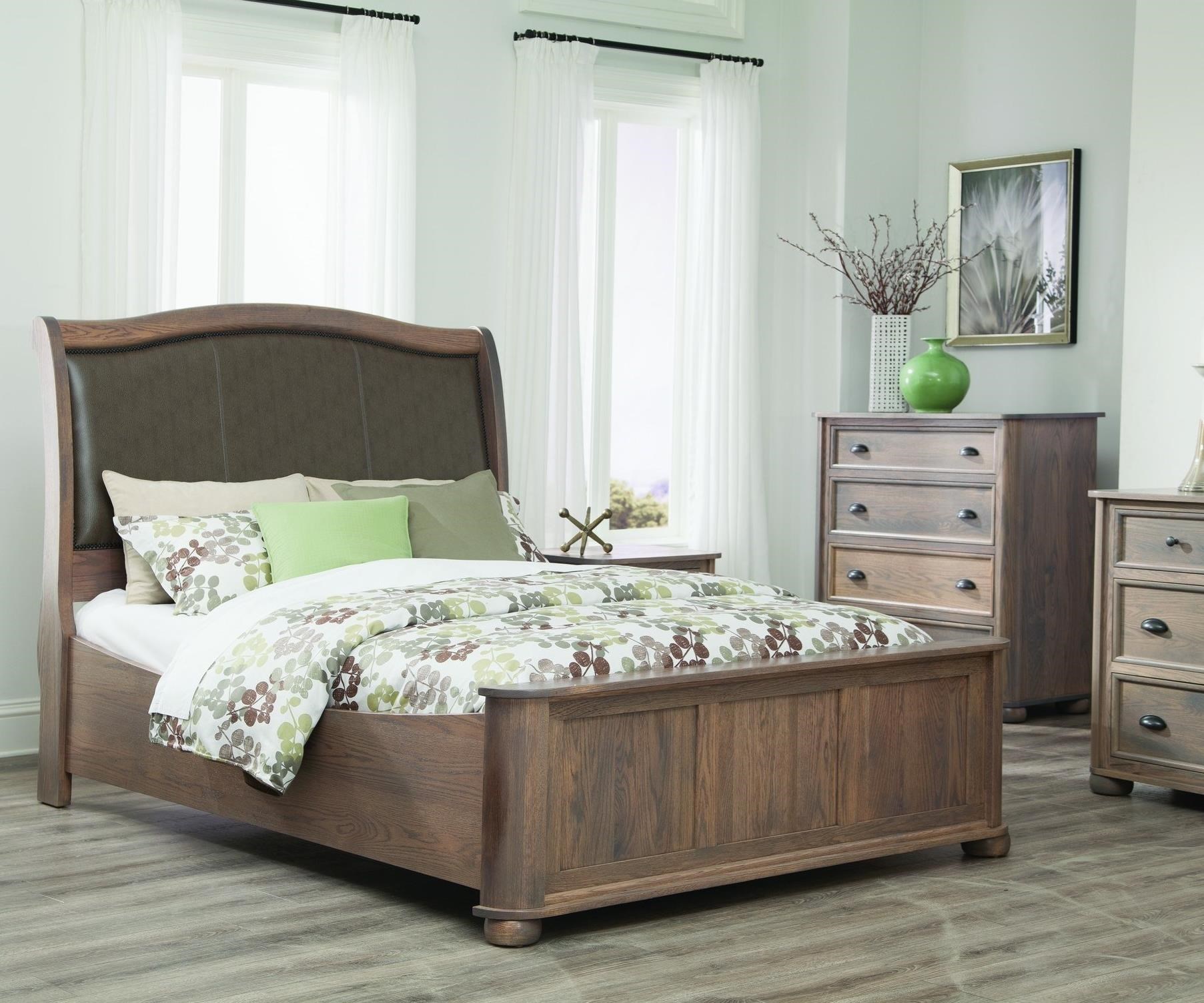 Queen Upholstered Sleigh Bed