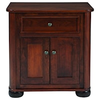 Transitional Two Door Night Stand