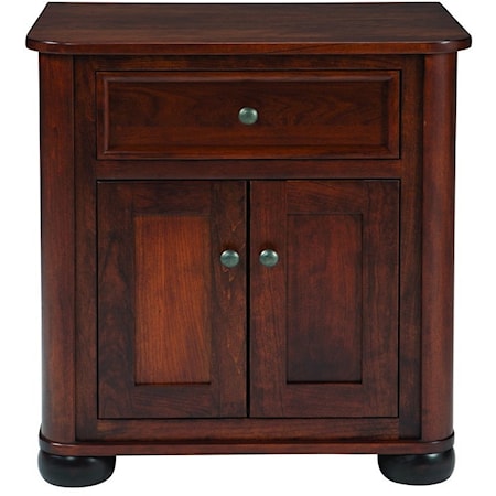 Transitional Two Door Night Stand