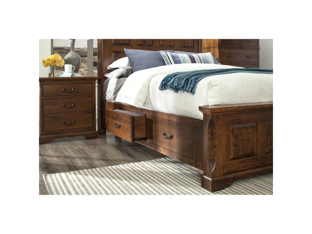Palettes by Winesburg Longmeadow Traditional King Size Panel Bed with