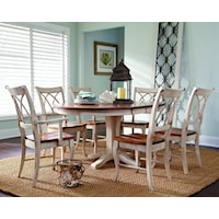 Customizable 7 Pc. Oval Table & Chair Set