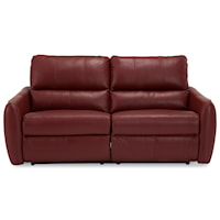 Contemporary Power Sofa with Tapered Arms