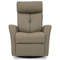 Contemporary Wallhugger Power Recliner with Power Headrest