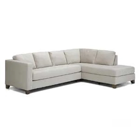 Leather Upholstered Sectional Sofa