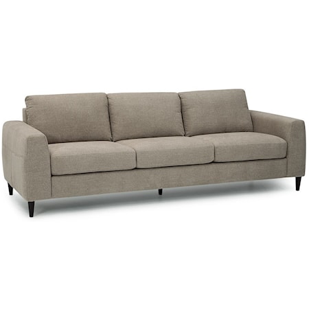 Contemporary Upholstered Sofa with Track Arms