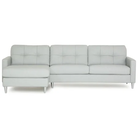 Mid-Century Modern Sectional Sofa with Left Arm Facing Chaise