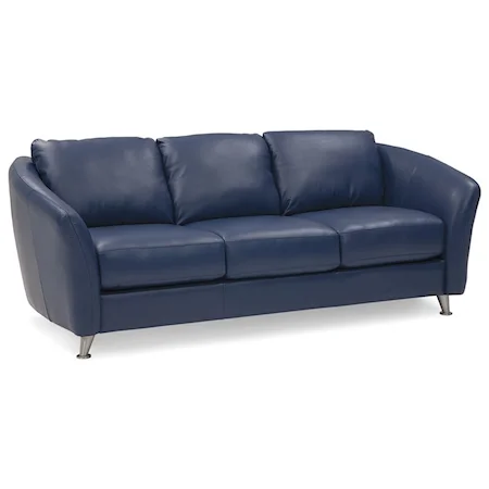 Alula Contemporary 3-Seat Sofa with Curved Arms