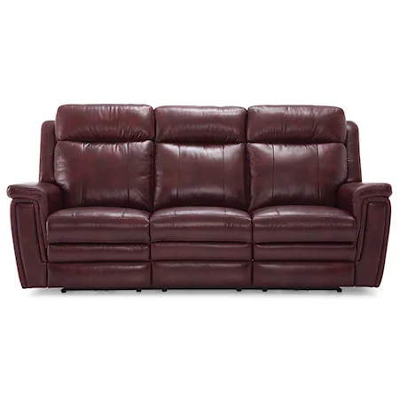 Contemporary Power Reclining Sofa with Power Headrests