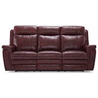 Asher Contemporary Power Reclining Sofa with Power Headrest and Lumbar