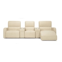 Right Hand Facing Sofa Chaise with Reclining Chairs