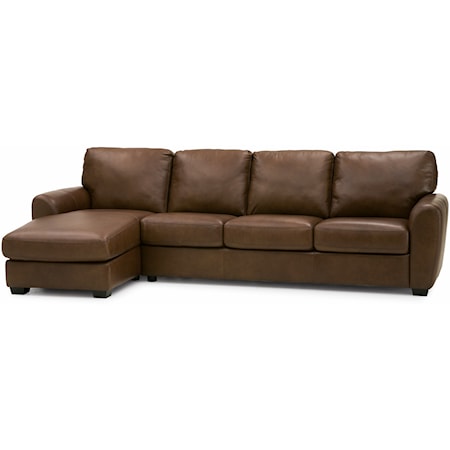 Contemporary Sectional Sofa with LHF Chaise