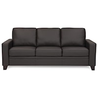Creighton Contemporary Upholstered Sofa with Track Arms