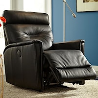 Contemporary Power Layflat Recliner with Track Arms