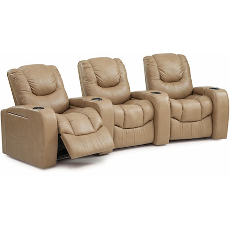 3 Pc Power Reclining Home Theater Sectional