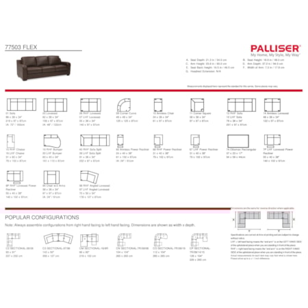 3-Seat Reclining Sectional Sofa w/ LAF Chais