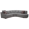 Palliser Flex 4-Seat Reclining Sectional Sofa w/RAF Bumper