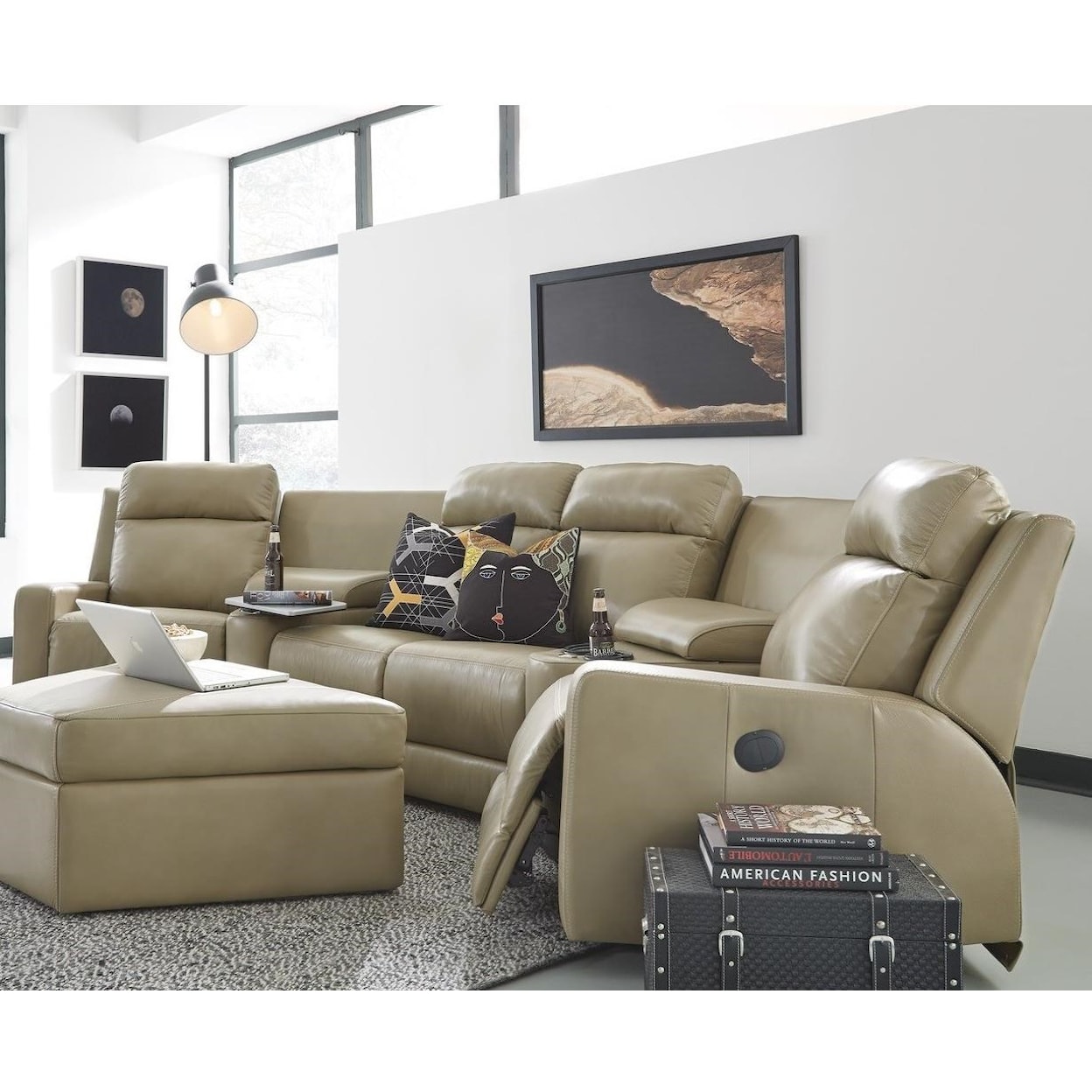 Palliser Forest Hill 4-Seat Pwr Reclining Sectional Sofa