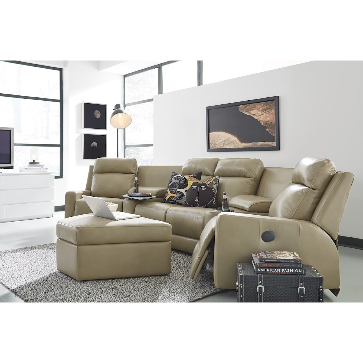 Palliser Forest Hill 4-Seat Pwr Reclining Sectional Sofa