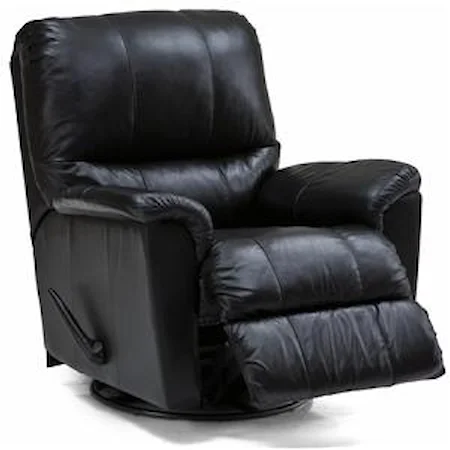 Casual Rocker Recliner with Bustle Back