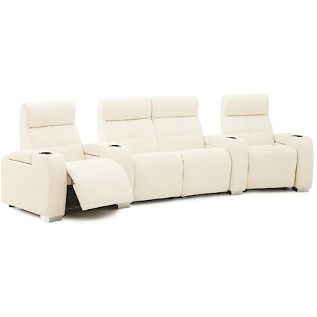 4-Seat Reclining Home Theater Sectional