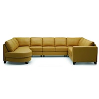 Right Arm Facing Corner Sectional w/ Bumper