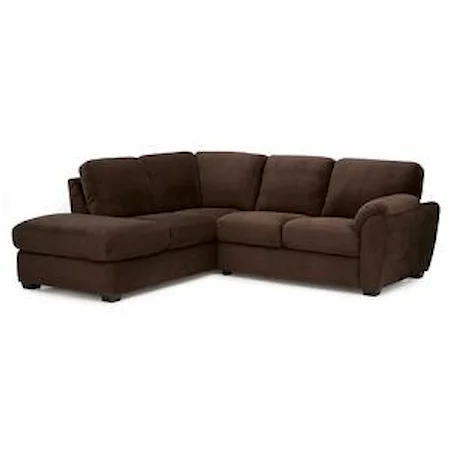 Casual Sectional Sofa with RHF Corner Chaise 