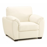 Casual Chair with Sloped Pillow Arms