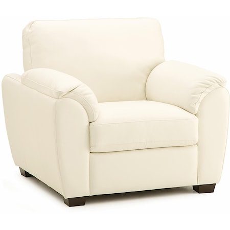 Casual Chair with Sloped Pillow Arms