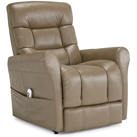 Contemporary Power Lift Chair with Rolled Arms