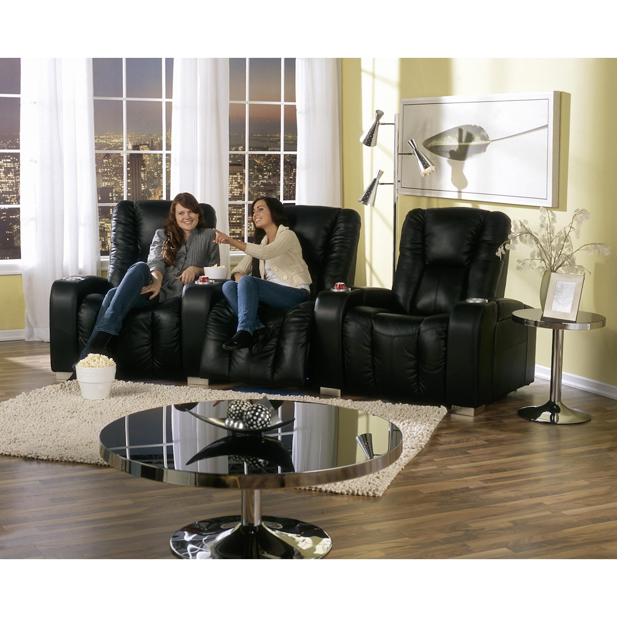 Palliser Media Manual Reclining Home Theater Sectional