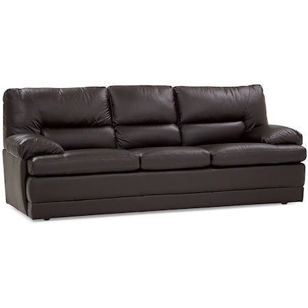 Northbrook Casual 3-Seat Sofa with Attached Pillow Top Cushions