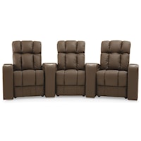 Casual Theater Seating Power Reclining Sectional