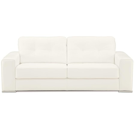 Pachuca Contemporary Track Arm Sofa with Tufted Back