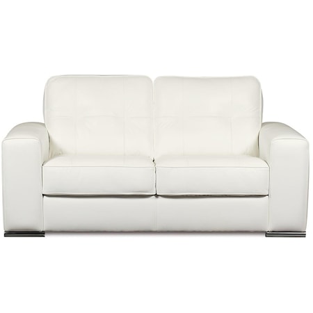 Pachuca Contemporary Loveseat with Tufted Back