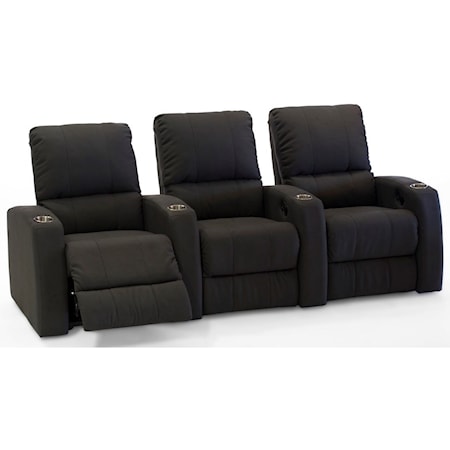 Power Reclining Home Theater Sectional