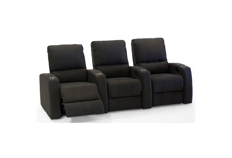 Pacifico 41920 3-Seat Power Reclining Theater Seating  by Palliser at Mueller Furniture