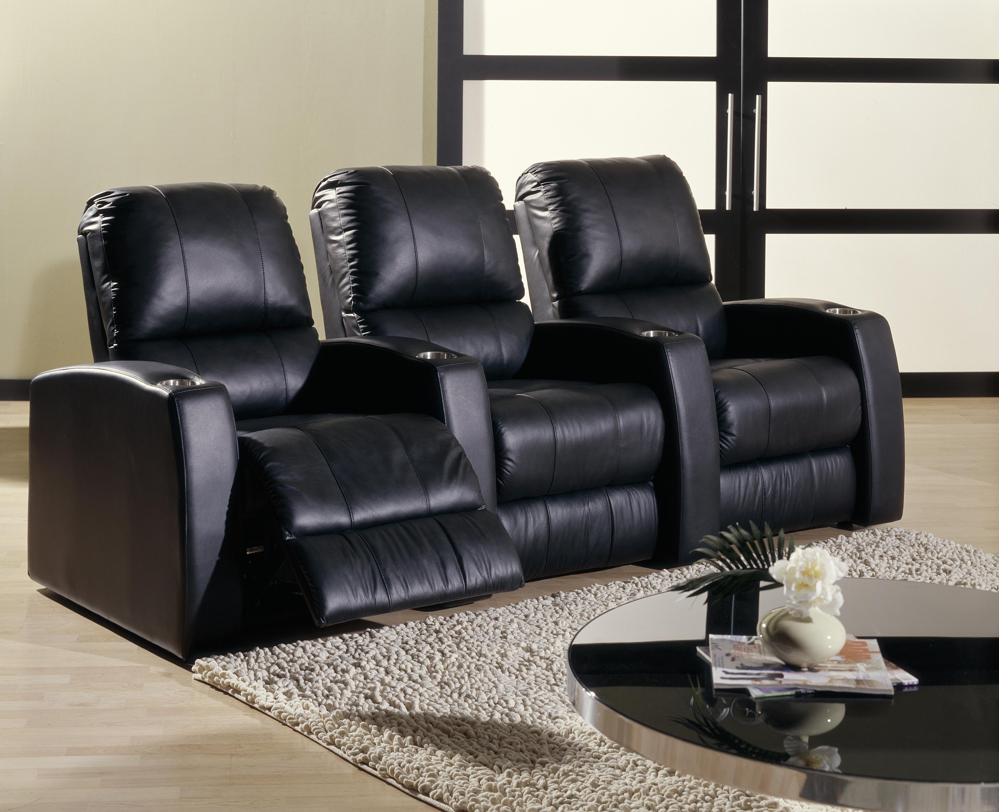 Power Reclining Home Theater Sectional
