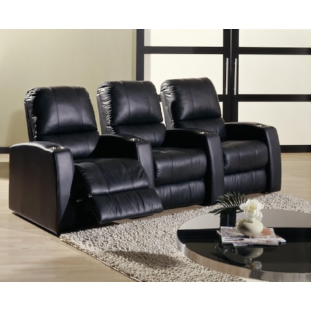Power Reclining Home Theater Sectional