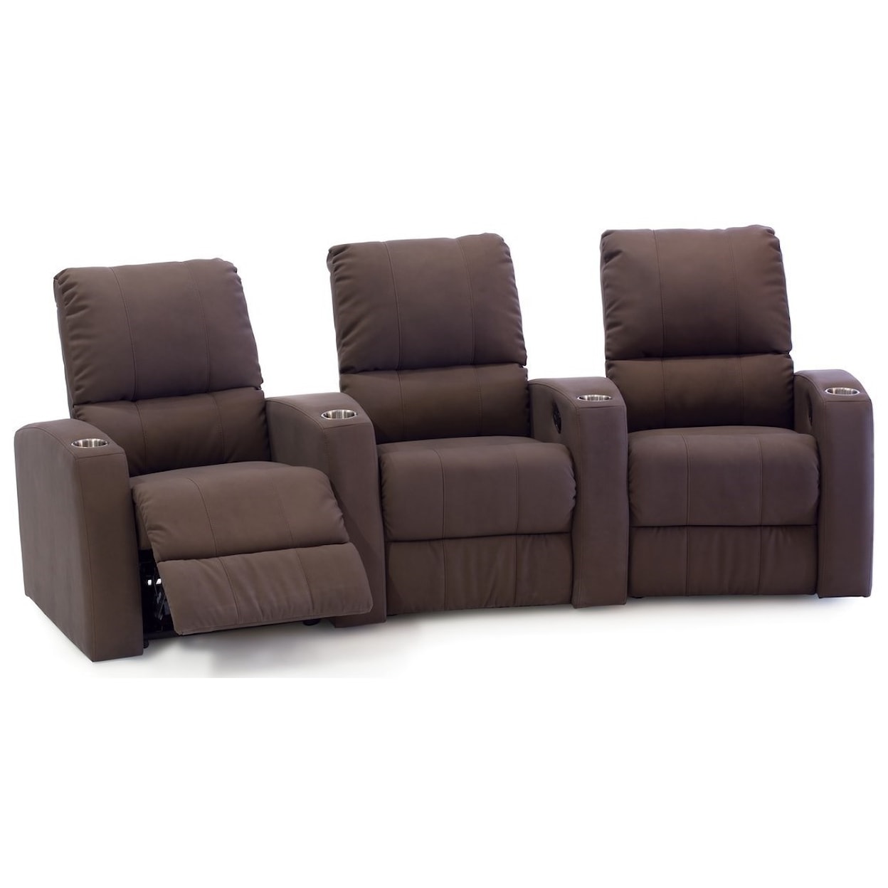 Palliser Pacifico 41920 3-Seat Curved Power Theater Seating