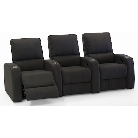 3-Seat Power Reclining Theater Seating