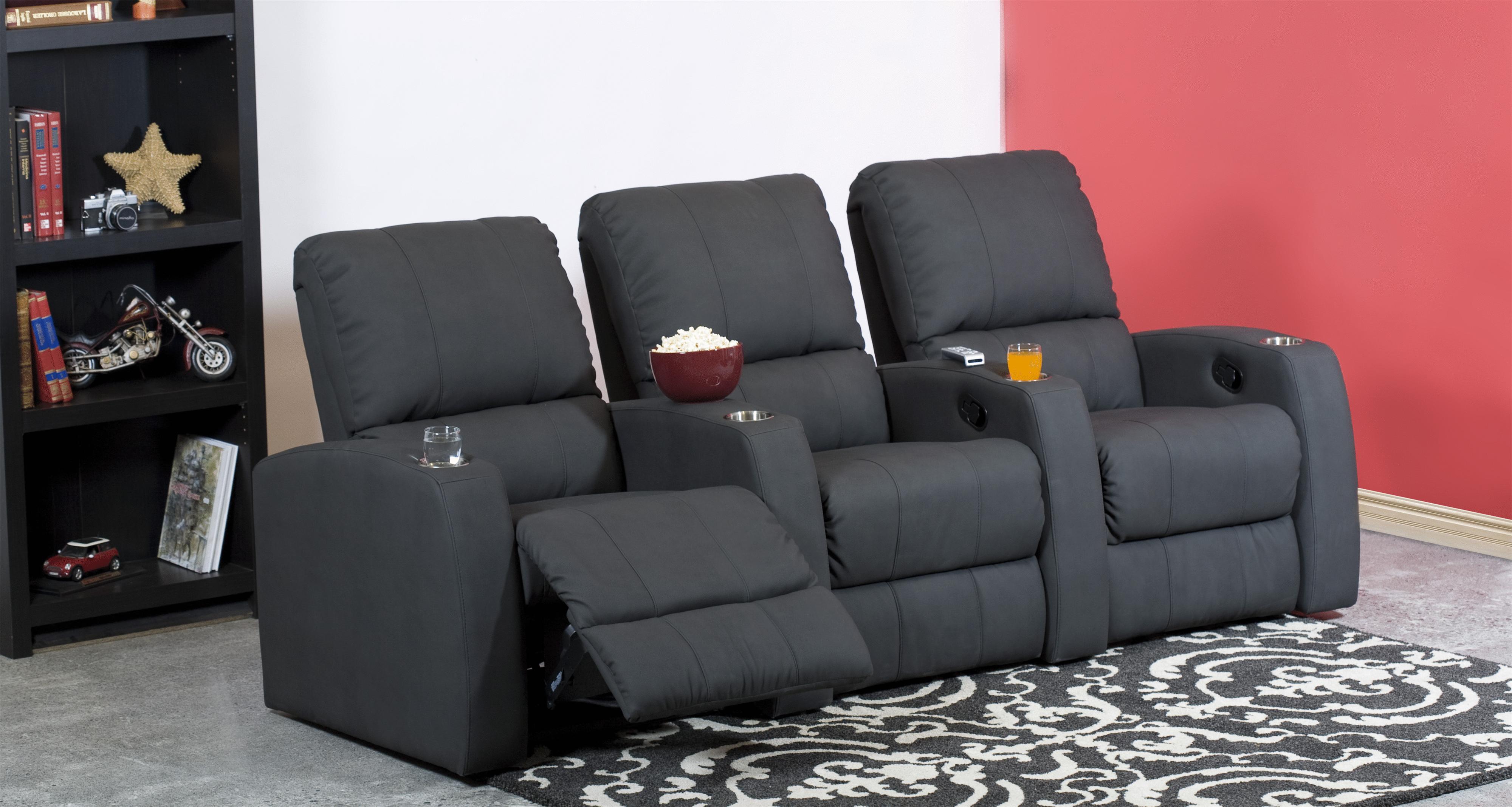 3-Seat Power Reclining Theater Seating