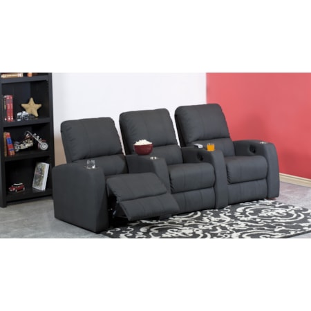 3-Seat Power Reclining Theater Seating