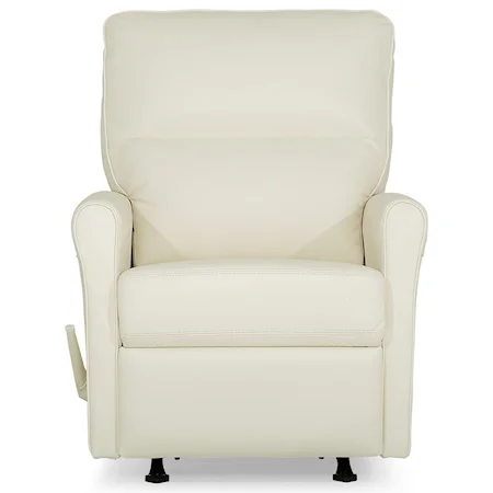 Casual Swivel Glider Power Recliner with Split Back