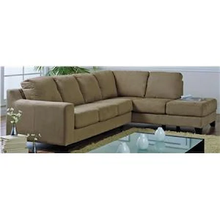 Upholstered Sectional with attached Chaise